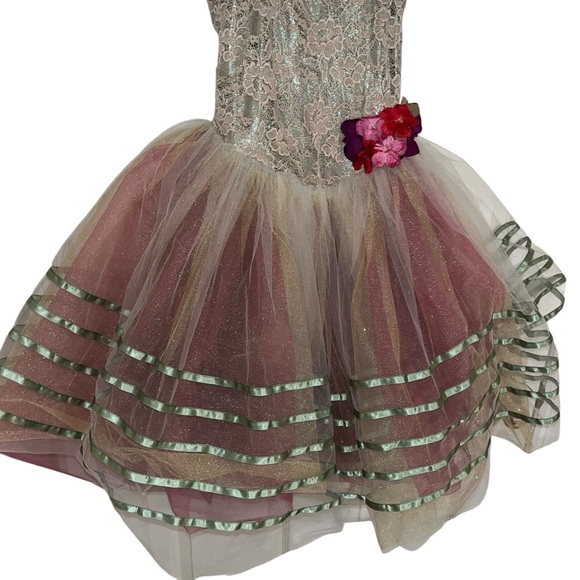 Curtain Call dance dancewear costume dress child L large like new - Picture 3 of 4